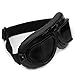 Astra Depot WWII RAF Vintage Pilot Style Black Frame Motorcycle Café Racer Cruiser Touring Goggles