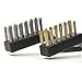 Maosifang 8 Pieces Mini Wire Brush Set for Cleaning Welding Slag and Rust,Stainless Steel and Brass