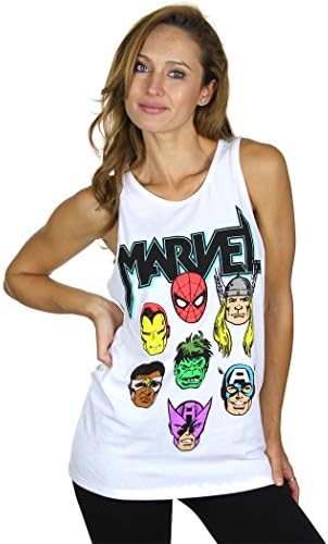 Marvel Comics Avengers Sleeveless Cut Out Back Shirt (Medium)