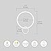 Ivilon Drapery Eyelet Curtain Rings - 2