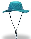 YOYEAH Outdoor UPF 59+ Boonie Hat Outdoor Mesh Sun Hat Bucket Hats Fishing Hats Sky Blue A