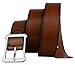 Bullko Men's Unique Buckle Genuine Leather Belt