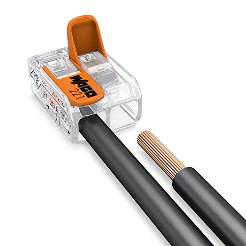 Wago 221 Series LeverNuts Wire Connector, Compact Splicing Connector