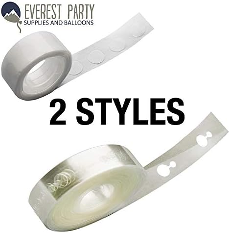Everest Party Supplies Balloon Arch Kit - 50 Ft Garland Decorating Strip Tape and 100 Removable Glue Sticky Dots Birthday, Wedding, Events,Ballon Decorating Strip