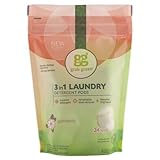 Grab Green Natural 3-in-1 Laundry Detergent, Gardenia, 24 Loads, 3 Pack, 72 Loads Total!