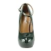 Delicacy-Womens-Sunset-87-Patent-Leatherette-Ankle-Strap-Hidden-Platform-High-Heel-Pumps