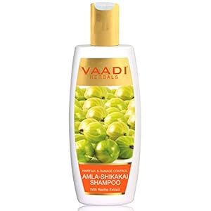 Vaadi Herbals Hairfall And Damage Control Amla Shikakai Shampoo, 350ml