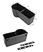 JAVOedge (2 Pack) Black Over The Back Car Seat Dual Cup and Food Holder for Kids, Storage