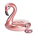 Grobro7 Giant Inflatable Flamingo Pool Float Elegant Vinyl Swimming Floaty Pool Toy with Glitters Party Tube Outdoor Water Lounge Inflatable Raft with Flamingo Pool Drink Holder for Adults & Kids(M)