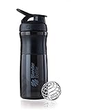 BlenderBottle SportMixer 28-ounce, Black/Black