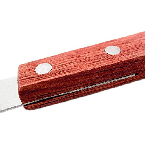 8 Pack Stainless Steel Straight Edge Wide Butter Spreader with Wood Handle Deluxe Sandwich Cream Cheese Condiment Spreader Set Kitchen Tools,5 inch/4.41 inch, 2 Colors