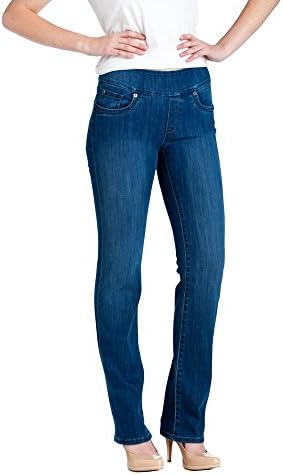 Bluberry Denim Women's Premium Medium Wash Straight Cut Jeans 10 Medium Blue Wash