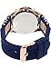GUESS Comfortable Rose Gold-Tone + Iconic Blue Stain Resistant Silicone Strap with Day, Date + 24 Hour Military/Int'l Time. Color: Blue (Model: U0325L8)