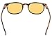 Reduce Eyestrain,Anti Blue Rays,UV Protection,Unisex Computer Reading Glasses(Tortoise,Amber Tinted Lenses) +2.0