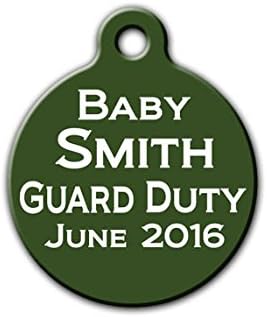 Baby guard dog,Pet tag,Baby Announcement,Customized pet tag,dog gift,pet id badge,Personalized Pet