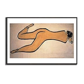 Framed Canvas Wall Art for Living Room, Bedroom Naked Girl Canvas Prints for Modern Home Decoration Ready to Hang - 16"x24" inches