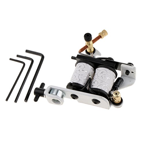 image for D DOLITY Coil Tattoo Machine Dual 10 Wrap Coils Alloy Tattoo Frame Tat