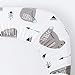 Stretchy Bassinet Sheet Set BROLEX 2 Pack Snug Fitted Cradle Fitted Sheets for Bassinet Pads/Mattress, for Boys Girls,Unisex,Ultra Soft Breathable,Owl Bear