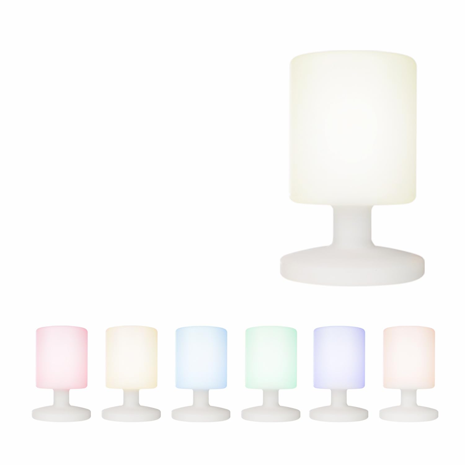 Smartwares IDE-60067 LED Table Lamp, Warm White or Colorful Light, Wireless, Rechargeable Indoor or Outdoor