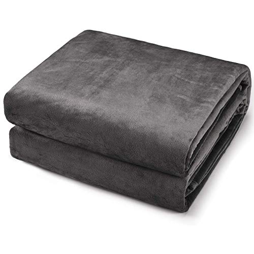 CHEE RAY Waterproof Dog Blanket 79in x 63in, Soft Pet Pee Proof Throws for Couch Sofa Bed, Reversible Plush Protector Cover for Small/Medium/Large Dogs Puppy Cats Grey