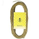 NEW 50ft Organic Hemp Wick with 100% Natural Beeswax Coating | beewix