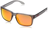 Oakley Mens Holbrook Asian Fit Sunglasses, Grey Smoke/Prizm Ruby, One Size
