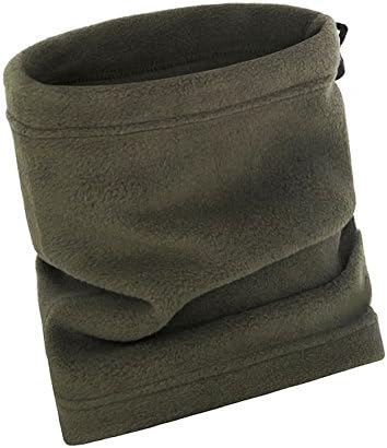 AStorePlus Fur Fleece Neck Warmer, Reversible Neck Gaiter Tube, Ear Warmer Headband, Balaclava Ski Face Mask For Women Men, Olive