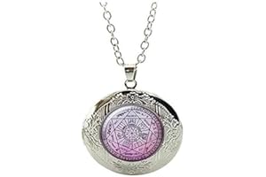 Seven Angels Protection Amulet Locket Necklace Seven Angels Locket Necklace Jewelry