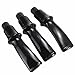 3PCS Ebonite Drip Tip Black Mouthpiece For Tobacco Smoking Pipe