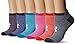 Under Armour Women's Essential No Show Liner Socks (6 Pairs), Dark Marl/Assorted, Medium