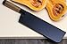 Yoshihiro Kurouchi Black-Forged Blue Steel Stainless Clad Nakiri Japanese Vegetable Knife Ebony Handle (7
