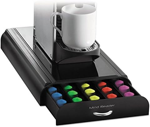 Anchor 50-Capacity Nespresso Capsule Drawer, 9 1/4 x 16 x 2 3/8, Black