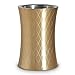 VonShef Gold Wine Chiller Bottle Cooler, Etched Brushed Gold, Stainless Steel, Double Walled, Stemless Holder