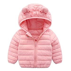 baohooya Jas voor jongens en meisjes, 0-4 jaar, jas met capuchon, dierenjas, winterjas voor pasgeborenen, lang, warm…