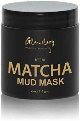Glamology Neem Purifying Face Mask, with Neem Powder, Turmeric, Lemongrass, Matcha and Almond Powder, Anti Ageing, Clear Blackheads and Acne