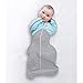 Love To Dream Swaddle UP Warm, Turquoise, Medium, 13-18.5 lbs., Dramatically better sleep, Allow baby to sleep in their preferred arms up position for self-soothing, snug fit calms startle reflex
