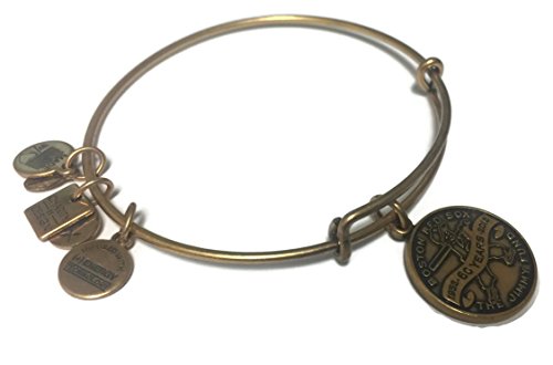 alex and ani jimmy fund charm bangle en oro rafaelian, cbd13jfrg