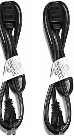 JF 6 feet Wall Hugger Extension Cord Dark Brown Color 2 Pack