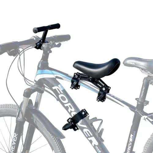 TERRIFI Kids Bike Seat with Handlebar, Detachable Front Mounted Bicycle Seat for Kids, Handlebars & Foot Pedals Set, Toddler Bike Seat Attachment for Adult Bike, Suitable for MTB and City Bicycles