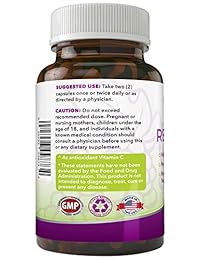 Resveratrol 1450 – suplemento para 90 días - 0.05 onzas de potentes antioxidantes y...