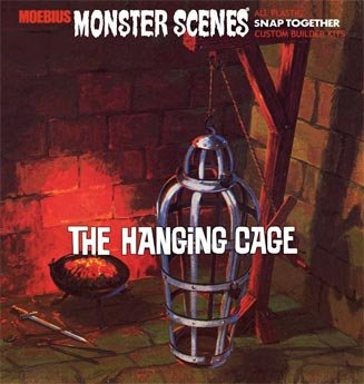The Hanging Cage Snap Monster Scene (11"H, 6"W) Moebius