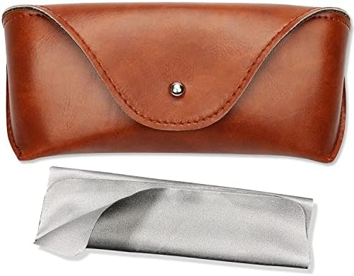 Genuine Leather Eyeglass Case with Magnetic Closure Semi-Hard Protective Eyeglass Case with Magnetic Closure - Executive Magnetic  main image 2