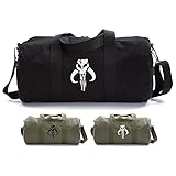 Star Wars Mandalorian Skull Boba Fett Sport Heavyweight Canvas Duffel Bag