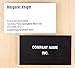 Buttonsmith Custom Basic Black Premium Printed Business Cards - 3.5