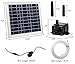 Ntsevsun Solar Fountain Pump, 7.2W Solar Water Fountain Pump for Birdbath, Waterfall, Pond, Lawn and Garden Decoration, with 6.6 FT Extension Hose, Without Battery