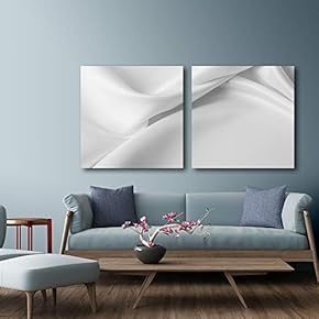 2 Piece Canvas Wall Art for Living Room Bedroom Home Artwork Silk Paintings Ready to Hang - 12"x12" x 2 Panels