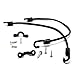SAMSFX Fishing Non-Stretch Rod Tamer Straps Pole Holder Deck Mount Connector for Kayak Boat & Marine Fishing