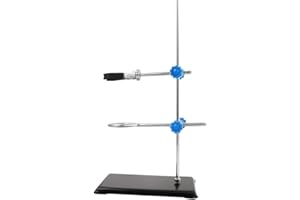 TOMETURE Portable 30cm Laboratory Iron Stand Support Rod Metal Rack Chemistry Lab Equipment Kit