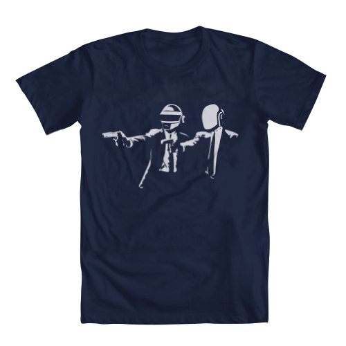 GEEK TEEZ Daft Pulp Men's T-Shirt Blue Large