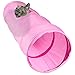 Pink Krinkle Collapsible Cat Tunnel with Peek Hole and Storage Bag by Weebo Pets (36